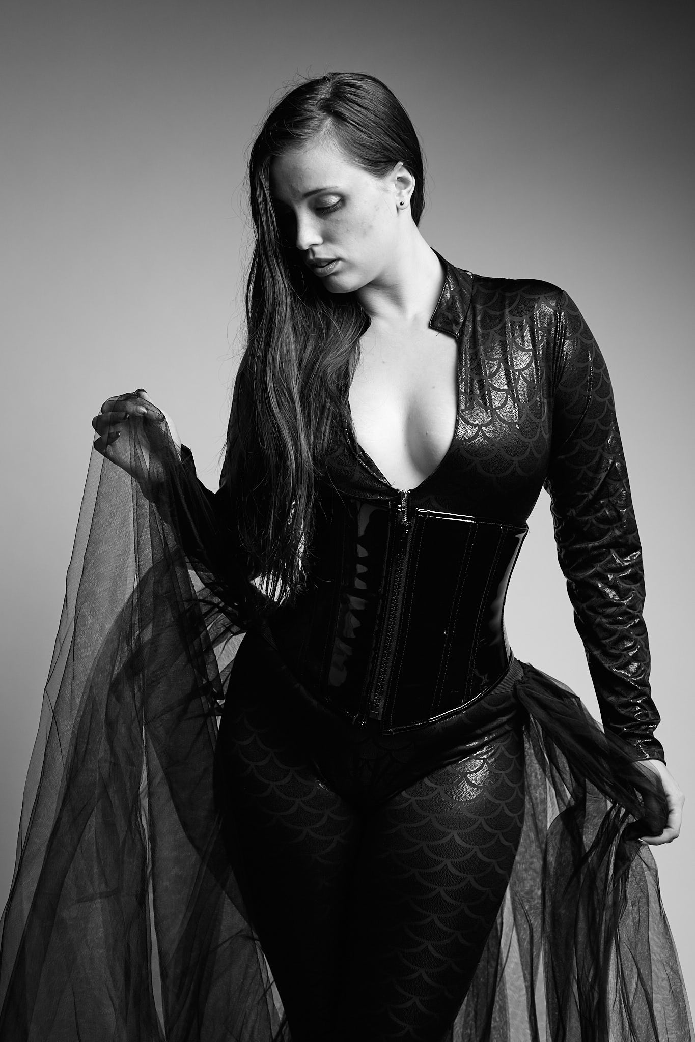 Black Tulle &amp; Corset