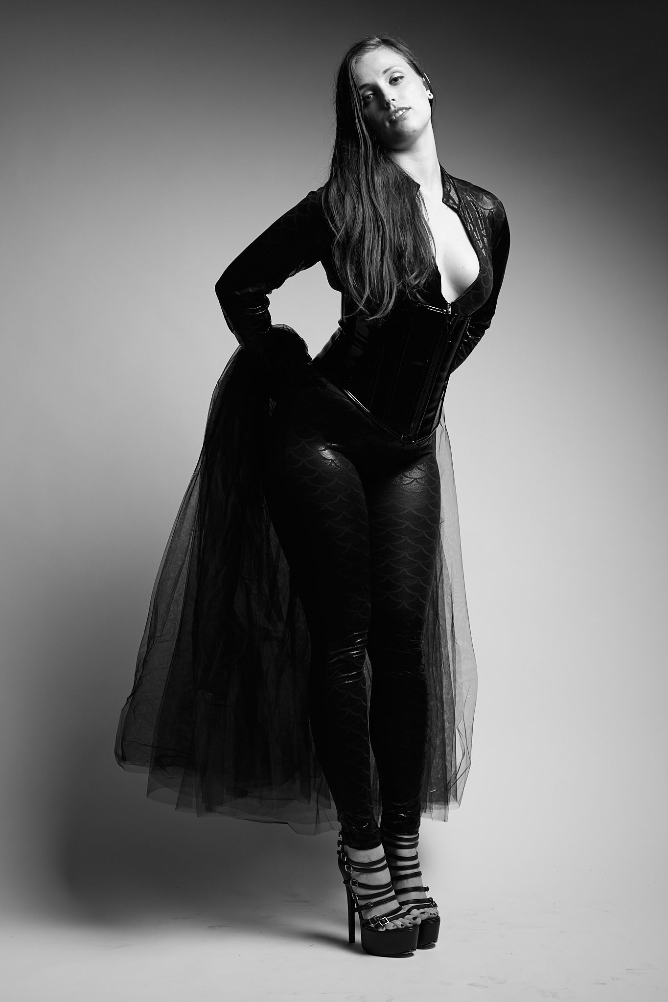 Black Tulle &amp; Corset