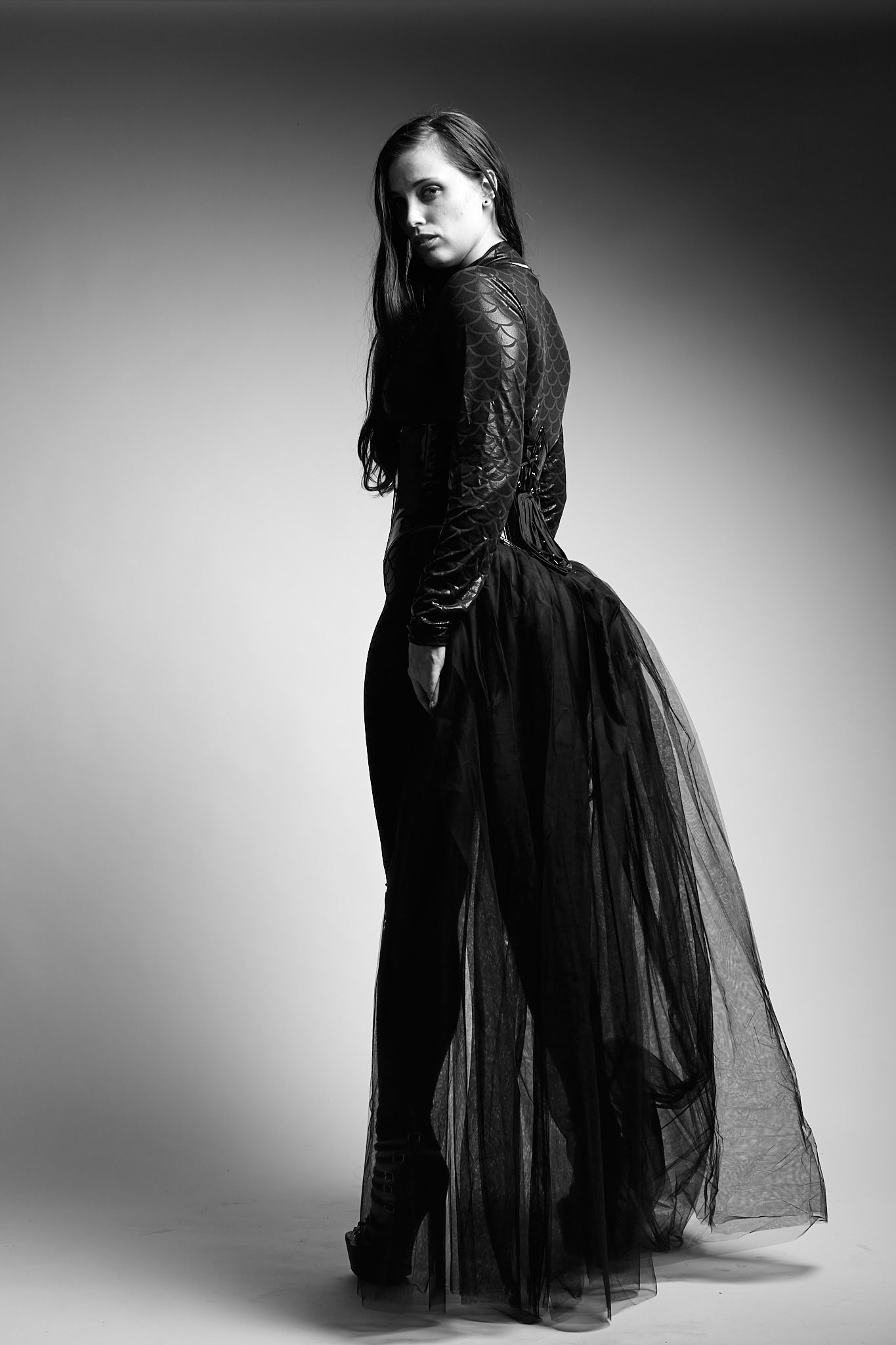 Black Tulle &amp; Corset