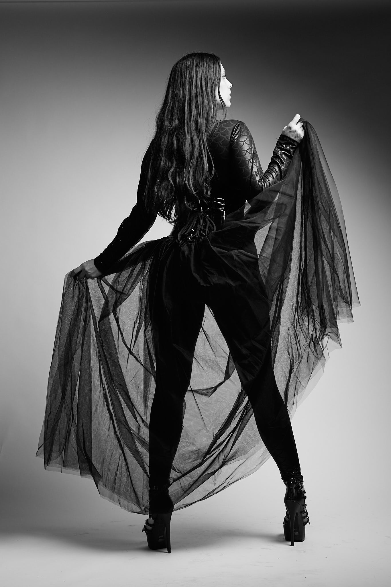 Black Tulle &amp; Corset