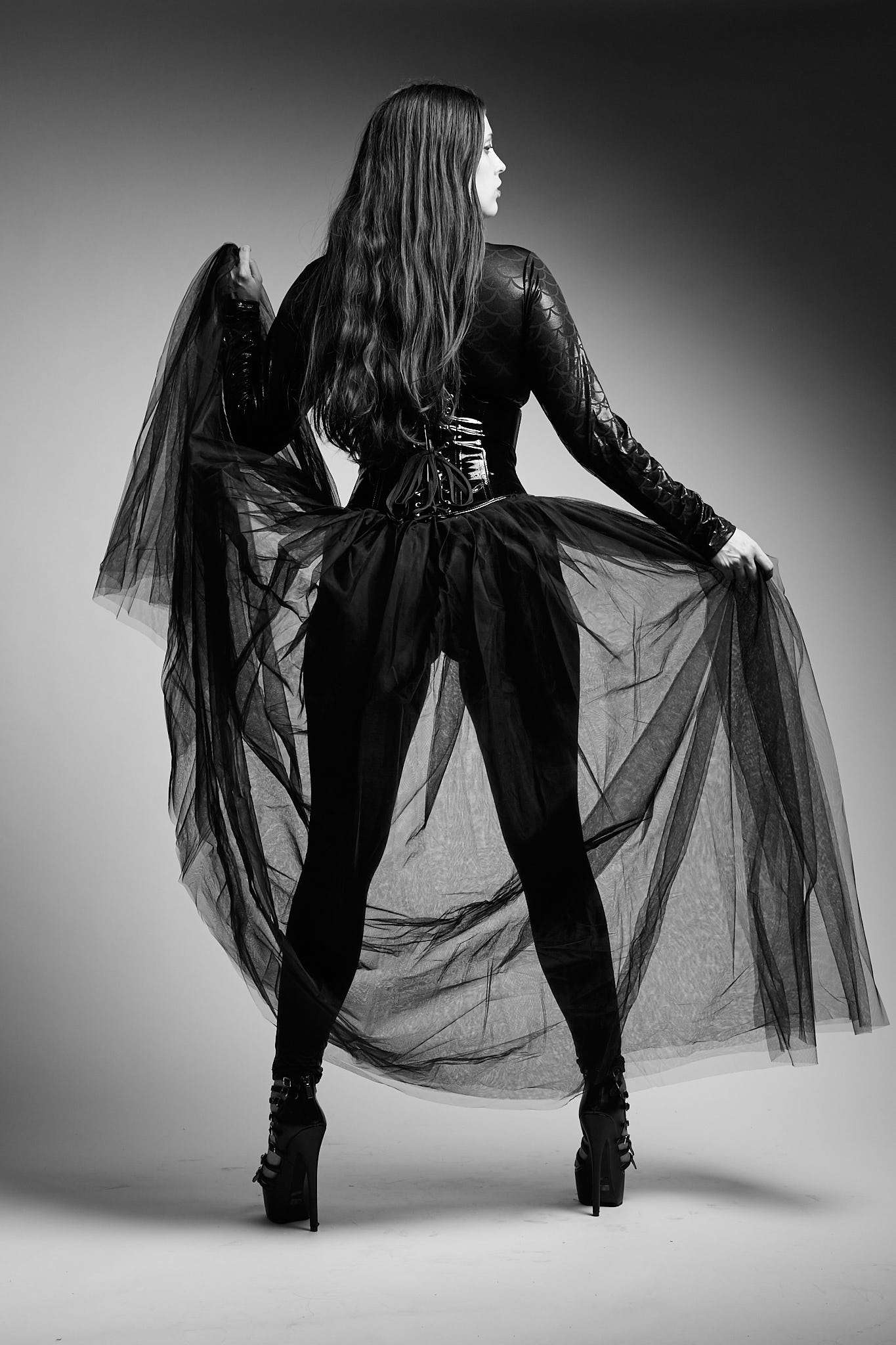 Black Tulle &amp; Corset