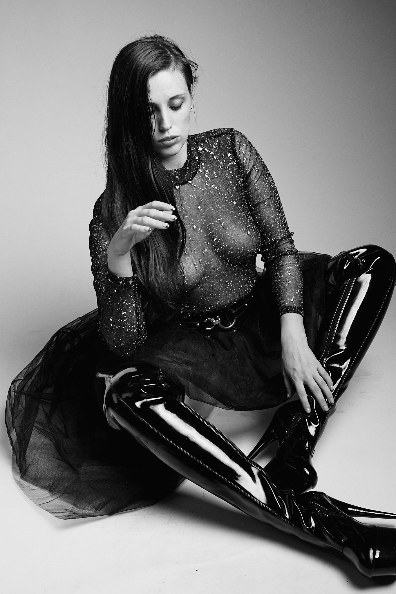 Black Tulle, Belt &amp; Boots