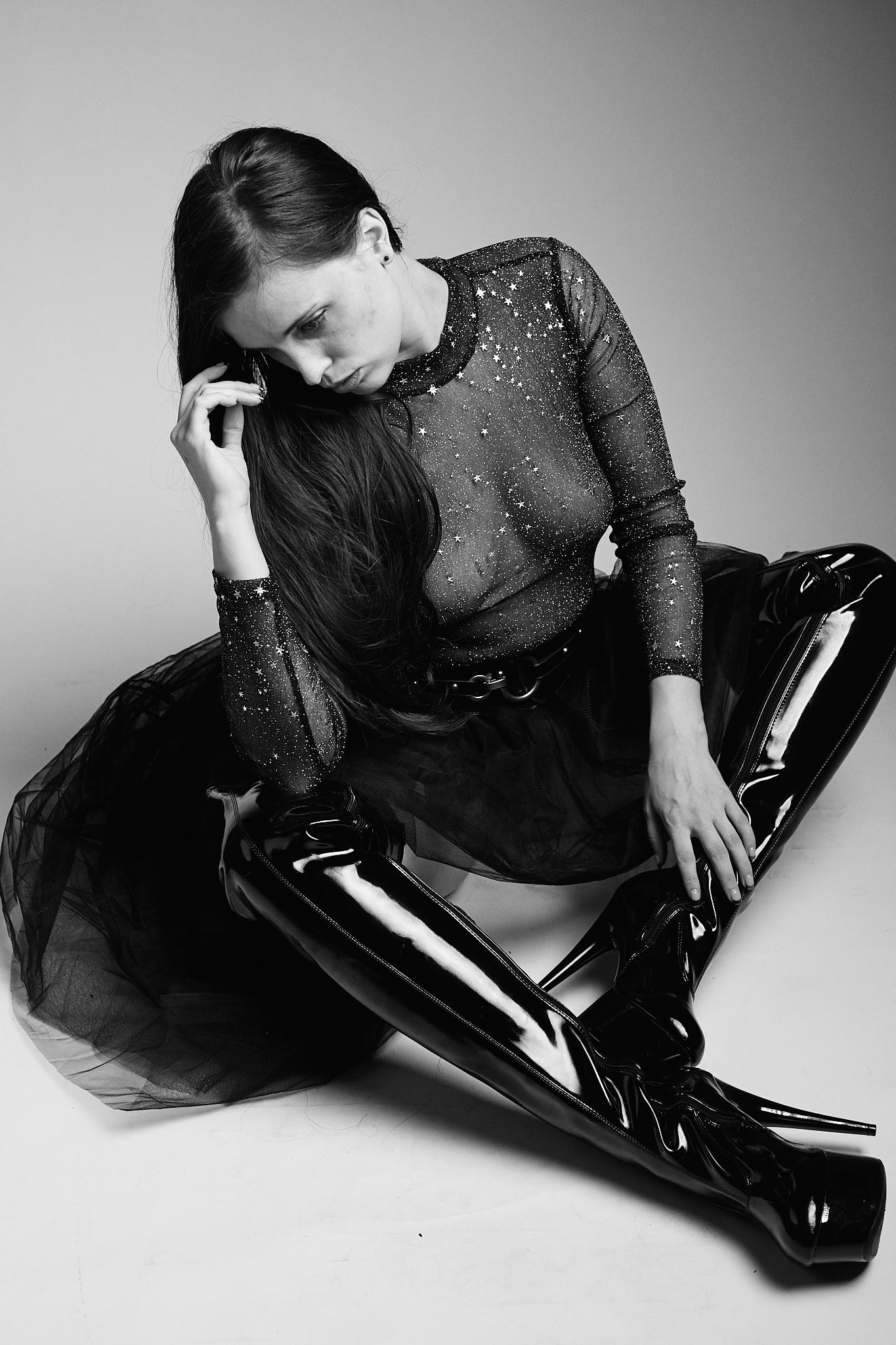 Black Tulle, Belt &amp; Boots