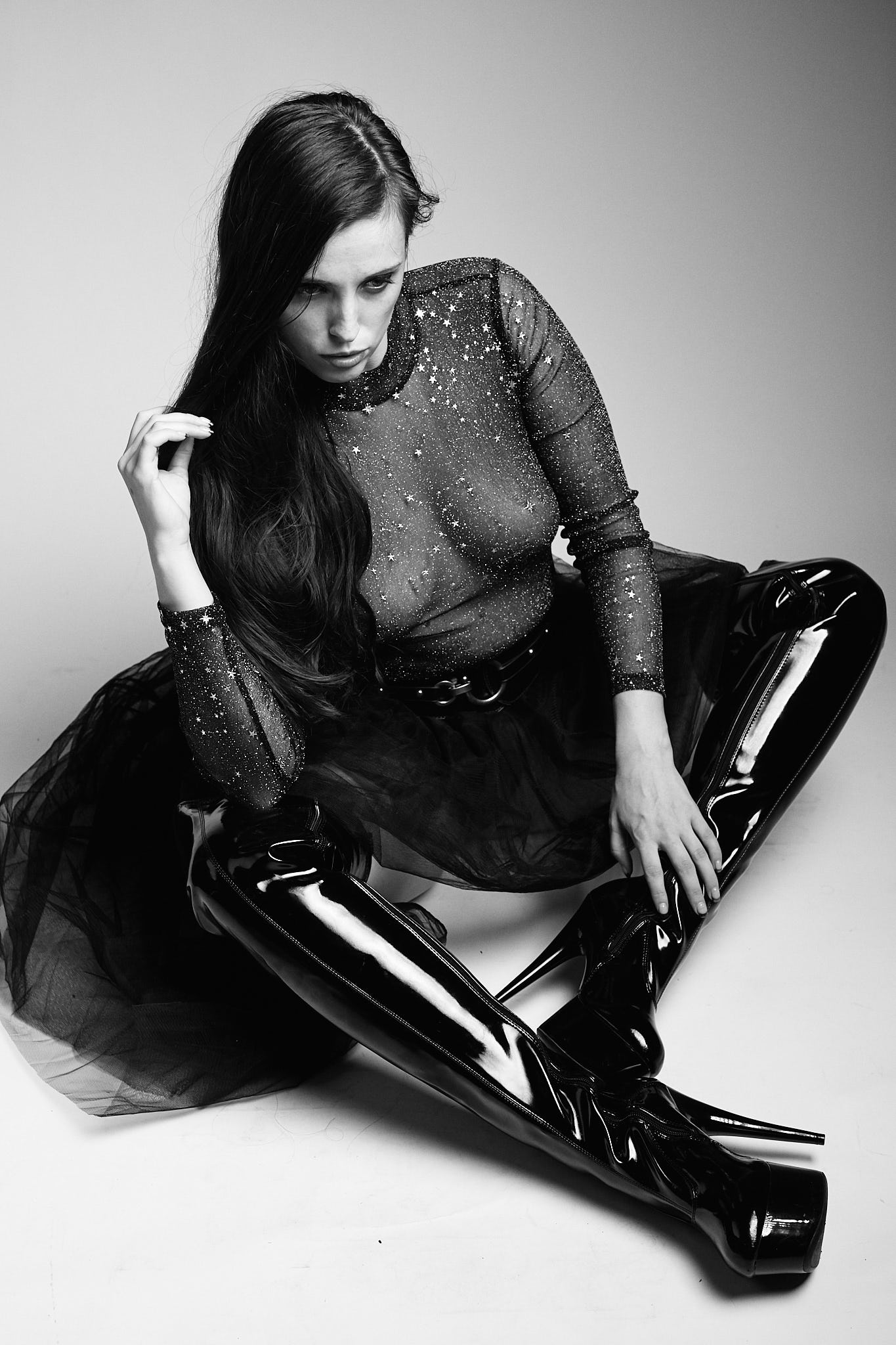 Black Tulle, Belt &amp; Boots