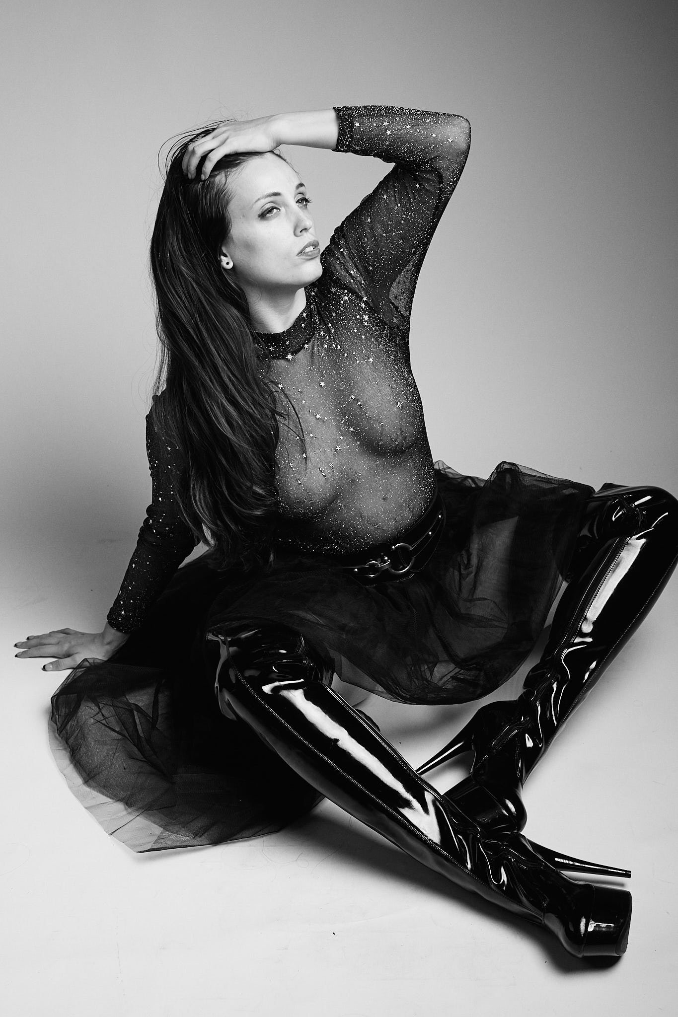Black Tulle, Belt &amp; Boots